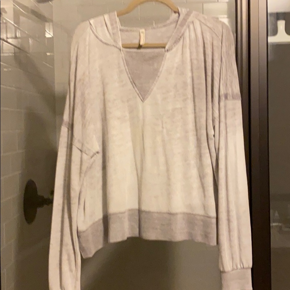 Free People thin/purple pullover